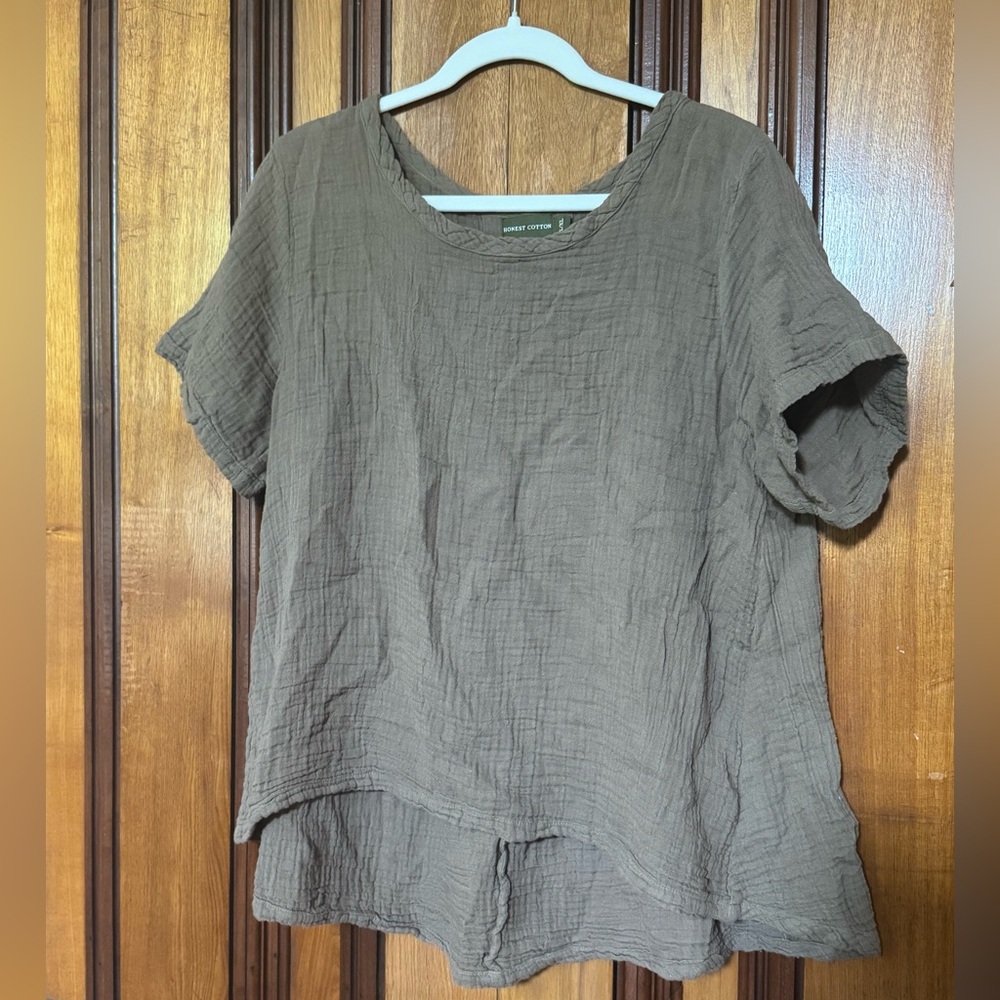 Honest Cotton - hi low - linen shirt